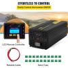 imageVEVOR 5000W Modified Sine Wave Power Inverter DC 12V to AC 120V Car Converter with LCD Remote Control USB Port AC Outlets Inverter for Truck RV5000W