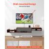imageVEVOR 71quot Floating TV Stand with Power ampamp USB Outlet Wall Mounted TV Console Entertainment Center Modern Floating Under TV Shelf with Storage for Audio Video Cable Box Game Console Rustic Brown