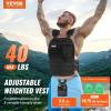 imageVEVOR Adjustable Weighted Vest 1120lb2032lbs35lbs40lbs Weight Vest with 6 Ironsand Weights and Reflective Stripe Workout Equipment for Strength Training Running Jogging40 lbs