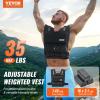 imageVEVOR Adjustable Weighted Vest 1120lb2032lbs35lbs40lbs Weight Vest with 6 Ironsand Weights and Reflective Stripe Workout Equipment for Strength Training Running Jogging35 lbs