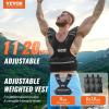 imageVEVOR Adjustable Weighted Vest 1120lb2032lbs35lbs40lbs Weight Vest with 6 Ironsand Weights and Reflective Stripe Workout Equipment for Strength Training Running Jogging1120 lbs