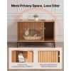imageVEVOR Cat Litter Box Enclosure Furniture 315 in Hidden Litter Box Cabinet with Scratch Pad ampamp Storage Waterproof Cat Washroom End Table Cat House Fit Most of Litterbox for Bedroom Living Room