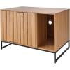 imageVEVOR Cat Litter Box Enclosure Furniture 315 in Hidden Litter Box Cabinet with Scratch Pad ampamp Storage Waterproof Cat Washroom End Table Cat House Fit Most of Litterbox for Bedroom Living Room