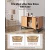 imageVEVOR Cat Litter Box Enclosure Furniture 315 in Hidden Litter Box Cabinet with Scratch Pad ampamp Storage Waterproof Cat Washroom End Table Cat House Fit Most of Litterbox for Bedroom Living Room