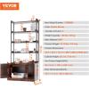 imageVEVOR Cat Litter Box Enclosure Hidden Litter Box Furniture with 2 Storage Shelves ampamp 2 Baskets Wooden Cat Washroom Indoor Cat House Cabinet Fit Most of Litter Box 236quotL x 197quotW x 50quotH Natural335L x 193W x 723H4 Shelves