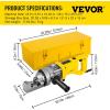 imageVEVOR Electric Rebar Cutter 900W Portable Electric Hydraulic Rebar Cutter Cutting up to 58 Inch 5 416mm Rebar within 3 Seconds110Vwith Easy to Carry Stainless Box900W RC16