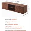 imageVEVOR Floating TV Stand 60quot Wall Mount Entertainment Center with Adjustable Shelf ampamp Sliding Doors 2 Tiers Floating TV Shelf with Storage Cabinet for DVD Player Cable Box Game Console Walnut