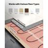 imageVEVOR Floor Heating Mat 20 Sq ft Electric Radiant inFloor Heated Warm System with Digital Floor Sensing Thermostat Includes Installation Monitor Adhesive Back for Easy Installation on The Floor80 Sqft