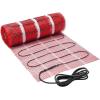 imageVEVOR Floor Heating Mat 20 Sq ft Electric Radiant inFloor Heated Warm System with Digital Floor Sensing Thermostat Includes Installation Monitor Adhesive Back for Easy Installation on The Floor50 Sqft