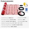 imageVEVOR Floor Heating Mat 20 Sq ft Electric Radiant inFloor Heated Warm System with Digital Floor Sensing Thermostat Includes Installation Monitor Adhesive Back for Easy Installation on The Floor10 Sqft