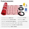 imageVEVOR Floor Heating Mat 20 Sq ft Electric Radiant inFloor Heated Warm System with Digital Floor Sensing Thermostat Includes Installation Monitor Adhesive Back for Easy Installation on The Floor30 Sqft