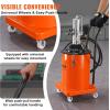 imageVEVOR Grease Pump 105 Gallon Air Grease Pump with 13 ft High Pressure Hose and Grease Gun 40L Pneumatic Grease Pump with Wheels Portable Lubrication Grease Pump5 Gallon