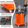 imageVEVOR Grease Pump 105 Gallon Air Grease Pump with 13 ft High Pressure Hose and Grease Gun 40L Pneumatic Grease Pump with Wheels Portable Lubrication Grease Pump105 Gallon