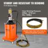 imageVEVOR Grease Pump 105 Gallon Air Grease Pump with 13 ft High Pressure Hose and Grease Gun 40L Pneumatic Grease Pump with Wheels Portable Lubrication Grease Pump5 Gallon