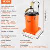 imageVEVOR Grease Pump 105 Gallon Air Grease Pump with 13 ft High Pressure Hose and Grease Gun 40L Pneumatic Grease Pump with Wheels Portable Lubrication Grease Pump105 Gallon