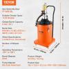 imageVEVOR Grease Pump 105 Gallon Air Grease Pump with 13 ft High Pressure Hose and Grease Gun 40L Pneumatic Grease Pump with Wheels Portable Lubrication Grease Pump5 Gallon