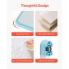 imageVEVOR Kids Study Chair and Desk Set Study Desk and Chair for Kids with Table Lamp Adjustable Height ampamp 040 Tilted Desktop Kids Desk and Chair Children Study Table for Bedroom ampamp Study Room GreyBlue