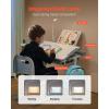 imageVEVOR Kids Study Chair and Desk Set Study Desk and Chair for Kids with Table Lamp Adjustable Height ampamp 040 Tilted Desktop Kids Desk and Chair Children Study Table for Bedroom ampamp Study Room GreyGrey