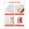 imageVEVOR Kids Study Chair and Desk Set Study Desk and Chair for Kids with Table Lamp Adjustable Height ampamp 040 Tilted Desktop Kids Desk and Chair Children Study Table for Bedroom ampamp Study Room GreyPink