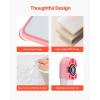imageVEVOR Kids Study Chair and Desk Set Study Desk and Chair for Kids with Table Lamp Adjustable Height ampamp 040 Tilted Desktop Kids Desk and Chair Children Study Table for Bedroom ampamp Study Room GreyPink