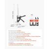 imageVEVOR Labor Saving Arm Jack 2 PCS 330 lbs Bearing Capacity Lifting up to 98quot Metal Hand Lifting Jack Tool with Magnetic Level Adjustable Height for Door Window Furniture Woodworking BlackXL15inch