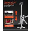 imageVEVOR Labor Saving Arm Jack 2 PCS 330 lbs Bearing Capacity Lifting up to 98quot Metal Hand Lifting Jack Tool with Magnetic Level Adjustable Height for Door Window Furniture Woodworking BlackL12inch