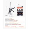 imageVEVOR Labor Saving Arm Jack 2 PCS 330 lbs Bearing Capacity Lifting up to 98quot Metal Hand Lifting Jack Tool with Magnetic Level Adjustable Height for Door Window Furniture Woodworking BlackXL15inch