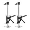 imageVEVOR Labor Saving Arm Jack 2 PCS 330 lbs Bearing Capacity Lifting up to 98quot Metal Hand Lifting Jack Tool with Magnetic Level Adjustable Height for Door Window Furniture Woodworking BlackXL15inch