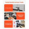 imageVEVOR Labor Saving Arm Jack 2 PCS 330 lbs Bearing Capacity Lifting up to 98quot Metal Hand Lifting Jack Tool with Magnetic Level Adjustable Height for Door Window Furniture Woodworking BlackXL15inch