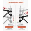 imageVEVOR Labor Saving Arm Jack 2 PCS 330 lbs Bearing Capacity Lifting up to 98quot Metal Hand Lifting Jack Tool with Magnetic Level Adjustable Height for Door Window Furniture Woodworking BlackXL15inch