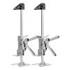 imageVEVOR Labor Saving Arm Jack 2 PCS 330 lbs Bearing Capacity Lifting up to 98quot Metal Hand Lifting Jack Tool with Magnetic Level Adjustable Height for Door Window Furniture Woodworking BlackL12inch