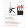 imageVEVOR Labor Saving Arm Jack 2 PCS 330 lbs Bearing Capacity Lifting up to 98quot Metal Hand Lifting Jack Tool with Magnetic Level Adjustable Height for Door Window Furniture Woodworking BlackL12inch