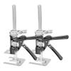 imageVEVOR Labor Saving Arm Jack 2 PCS 330 lbs Bearing Capacity Lifting up to 98quot Metal Hand Lifting Jack Tool with Magnetic Level Adjustable Height for Door Window Furniture Woodworking BlackL12inch