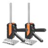 imageVEVOR Labor Saving Arm Jack 2 PCS 330 lbs Bearing Capacity Lifting up to 98quot Metal Hand Lifting Jack Tool with Magnetic Level Adjustable Height for Door Window Furniture Woodworking BlackXL15inch