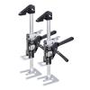 imageVEVOR Labor Saving Arm Jack 2 PCS 330 lbs Bearing Capacity Lifting up to 98quot Metal Hand Lifting Jack Tool with Magnetic Level Adjustable Height for Door Window Furniture Woodworking BlackXL15inch