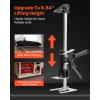 imageVEVOR Labor Saving Arm Jack 2 PCS 330 lbs Bearing Capacity Lifting up to 98quot Metal Hand Lifting Jack Tool with Magnetic Level Adjustable Height for Door Window Furniture Woodworking BlackXL15inch