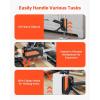 imageVEVOR Labor Saving Arm Jack 2 PCS 330 lbs Bearing Capacity Lifting up to 98quot Metal Hand Lifting Jack Tool with Magnetic Level Adjustable Height for Door Window Furniture Woodworking BlackXL15inch