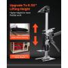 imageVEVOR Labor Saving Arm Jack 2 PCS 330 lbs Bearing Capacity Lifting up to 98quot Metal Hand Lifting Jack Tool with Magnetic Level Adjustable Height for Door Window Furniture Woodworking BlackL12inch