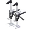 imageVEVOR Labor Saving Arm Jack 2 PCS 330 lbs Bearing Capacity Lifting up to 98quot Metal Hand Lifting Jack Tool with Magnetic Level Adjustable Height for Door Window Furniture Woodworking BlackXL15inch