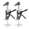 imageVEVOR Labor Saving Arm Jack 2 PCS 330 lbs Bearing Capacity Lifting up to 98quot Metal Hand Lifting Jack Tool with Magnetic Level Adjustable Height for Door Window Furniture Woodworking BlackL12inch