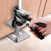 imageVEVOR Labor Saving Arm Jack 2 PCS 330 lbs Bearing Capacity Lifting up to 98quot Metal Hand Lifting Jack Tool with Magnetic Level Adjustable Height for Door Window Furniture Woodworking BlackXL15inch