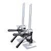 imageVEVOR Labor Saving Arm Jack 2 PCS 330 lbs Bearing Capacity Lifting up to 98quot Metal Hand Lifting Jack Tool with Magnetic Level Adjustable Height for Door Window Furniture Woodworking BlackXL15inch
