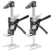 imageVEVOR Labor Saving Arm Jack 2 PCS 330 lbs Bearing Capacity Lifting up to 98quot Metal Hand Lifting Jack Tool with Magnetic Level Adjustable Height for Door Window Furniture Woodworking BlackL12inch