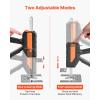 imageVEVOR Labor Saving Arm Jack 2 PCS 330 lbs Bearing Capacity Lifting up to 98quot Metal Hand Lifting Jack Tool with Magnetic Level Adjustable Height for Door Window Furniture Woodworking BlackXL15inch