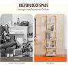 imageVEVOR Ladder Shelf 5Tier Bookshelf 24x118in Open WallMounted Ladder Shelf with Metal FrameStorage Rack Sundries Holder for Kitchen Bedroom Bathroom Living Room BlackWhitegold