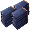 imageVEVOR Moving Blankets 80quot x 72quot 35 lbsdz Weight 12 Packs Professional NonWoven ampamp Recycled Cotton Packing Blanket Heavy Duty Mover Pads for Protecting Furniture Floors Appliances BlueOrangeBlueOrange