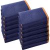 imageVEVOR Moving Blankets 80quot x 72quot 35 lbsdz Weight 12 Packs Professional NonWoven ampamp Recycled Cotton Packing Blanket Heavy Duty Mover Pads for Protecting Furniture Floors Appliances BlueOrangeBlueOrange