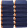 imageVEVOR Moving Blankets 80quot x 72quot 35 lbsdz Weight 12 Packs Professional NonWoven ampamp Recycled Cotton Packing Blanket Heavy Duty Mover Pads for Protecting Furniture Floors Appliances BlueOrangeBlueOrange