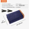 imageVEVOR Moving Blankets 80quot x 72quot 35 lbsdz Weight 12 Packs Professional NonWoven ampamp Recycled Cotton Packing Blanket Heavy Duty Mover Pads for Protecting Furniture Floors Appliances BlueOrangeBlueOrange