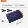 imageVEVOR Moving Blankets 80quot x 72quot 35 lbsdz Weight 12 Packs Professional NonWoven ampamp Recycled Cotton Packing Blanket Heavy Duty Mover Pads for Protecting Furniture Floors Appliances BlueOrangeBlueOrange